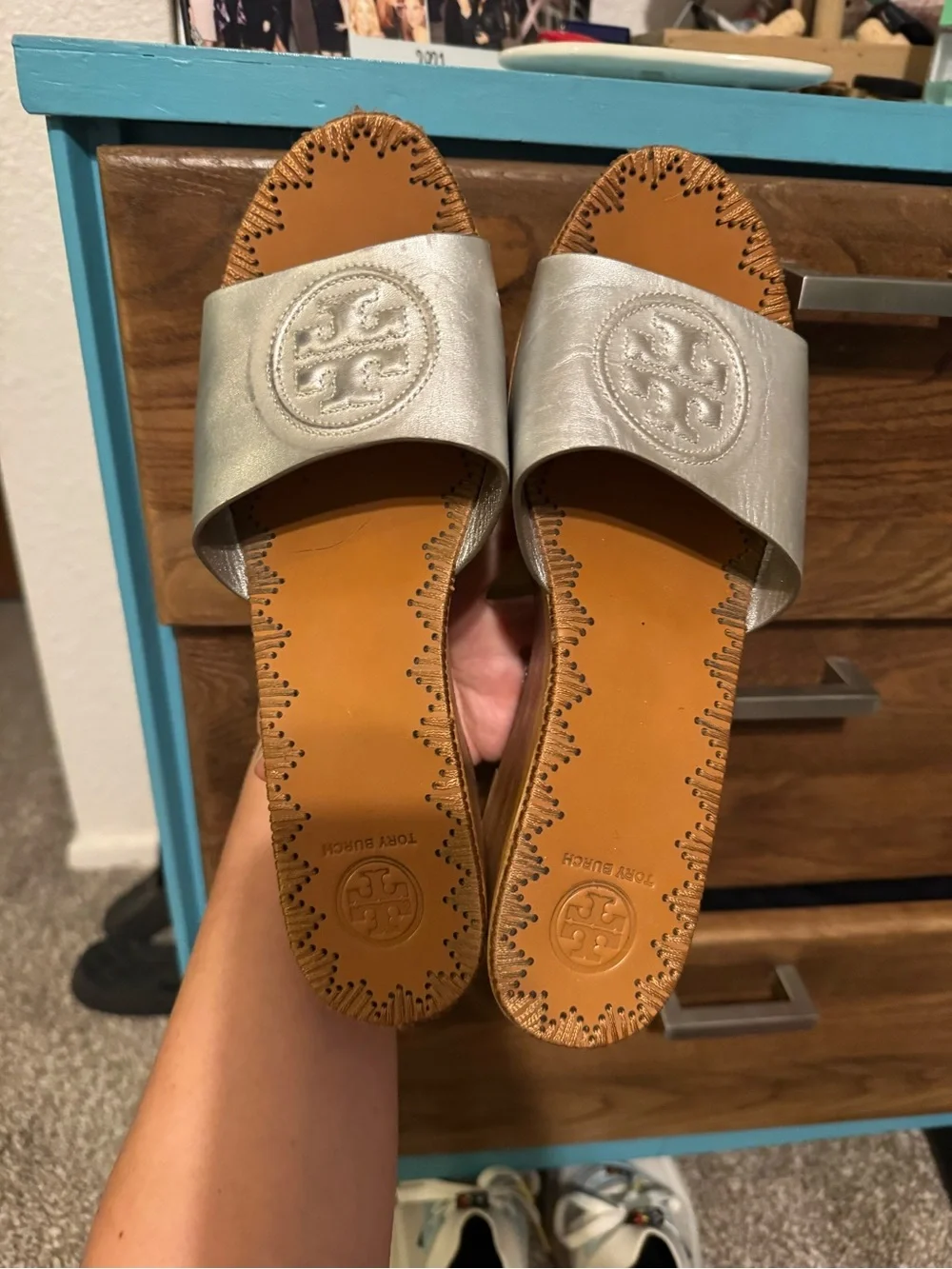 Tory Burch shoe bundle-size 9 Miller, clogs and flip flops. A lot of life left